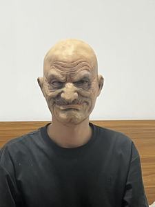 Masque d'Halloween Horreur Biochimique Zombie Diable Amusant en Latex Tête de Fantôme avec Muscles Éclatants Écologique Plein Visage - Product Image 5