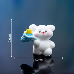 Simpatiche figure di cani in resina che raccolgono stelle e luna animali fai da te giardino fai da te figurine di cani in resina in miniatura animali artigianali ornamento - Product Image 6