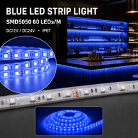 Bande LED Flexible RVB SMD5050 24V en Gros, 60 LED/M, Étanche IP67, à Changement de Couleur pour Éclairage Architectural Extérieur