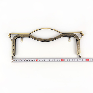 Meetee BF411 20/27cm fai da te accessori per borse fatte a mano in metallo goffrato manici per borsa - Product Image 2