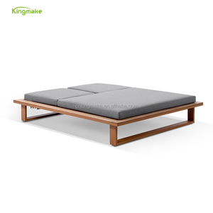 <span class=keywords><strong>Lettino</strong></span> <span class=keywords><strong>Vintage</strong></span> in legno per 2 persone <span class=keywords><strong>lettino</strong></span> da sole matrimoniale in teak di lusso per esterni al mare - Product Image 6