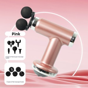 Professioneel massagepistool met dubbele kop en borstelmotor, verwisselbare opzetstukken, voor diepgaand spierherstel - Product Image 3