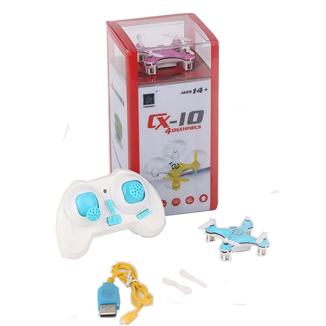 Cheerson CX-10 CX10 Mini Drone 2.4G 4CH 6 Axis LED RC Quadcopter for Kids