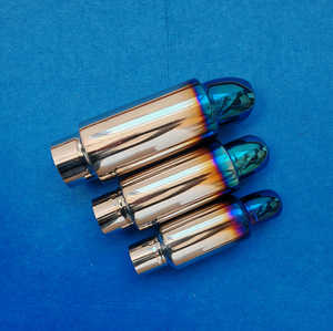 Resonador <span class=keywords><strong>de</strong></span> Escape <span class=keywords><strong>de</strong></span> 2 Pulgadas, Recto, <span class=keywords><strong>de</strong></span> Acero Inoxidable, Punta Azul Quemada, Silenciador Universal para Sistema <span class=keywords><strong>de</strong></span> Válvula <span class=keywords><strong>de</strong></span> Vacío - Product Image 5
