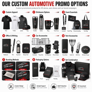 Articles promotionnels pour salons automobiles : Gobelet personnalisé, sac à dos, parapluie et ensemble de cadeaux pour campagne de concessionnaires - Product Image 2