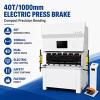 Presse plieuse CNC électrique de précision à double servo 40T 1000mm, machine compacte pour le pliage de tôles