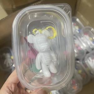 Vente en gros de porte-clés ours fluide DIY Graffiti Painting Violent Bear Models Ensembles de porte-clés avec peintures acryliques et pinceaux - Product Image 3