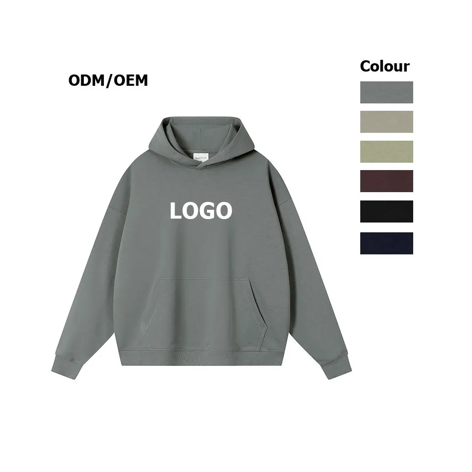 Custom Training Zeefdruk Trainingspakken Voor Mannen Slim Fit 100 Katoen Zware Gewicht Heren Hoodies Sweatshirts