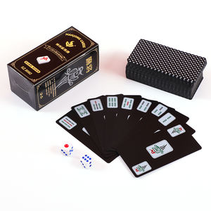 Carte da Gioco <span class=keywords><strong>Mahjong</strong></span> in PVC Impermeabili, 144 Pezzi, Carte da Poker in Plastica - Product Image 3