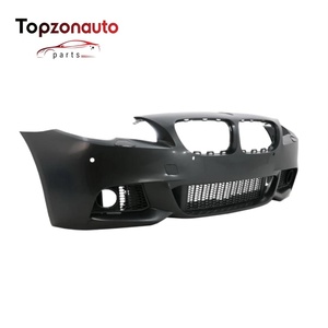 Couvercle de pare-chocs avant Topzonauto pour BMW Série 5 F10 LCI Modèles restylés <span class=keywords><strong>2014</strong></span> 2017 Pare-chocs noir à montage direct Accessoires de voiture - Product Image 2