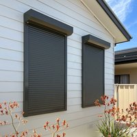 Volets roulants électriques résistants au vent, en alliage d'aluminium, élégants, modernes, durables, sur mesure, télécommandés, pour hôtels