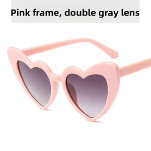 Gafas de Sol Fashion <span class=keywords><strong>Love</strong></span>&roses 2026, Diseño de Corazón, Unisex, Precio Económico, Color Caramelo, PC, para Mujer - Product Image 4