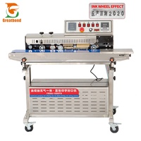 Machine de scellage sous vide pneumatique pour sacs PVC, avec rouleau d'impression à encre pour date et gonfleur de gaz, pour thé, épices, aliments pour animaux de compagnie - Vente en gros usine
