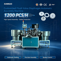 Machine d'assemblage de disques d'étanchéité pour vannes de chasse d'eau XUNNUO, automatisée, entraînée par moteur, contrôlée par PLC, 600 pièces par heure