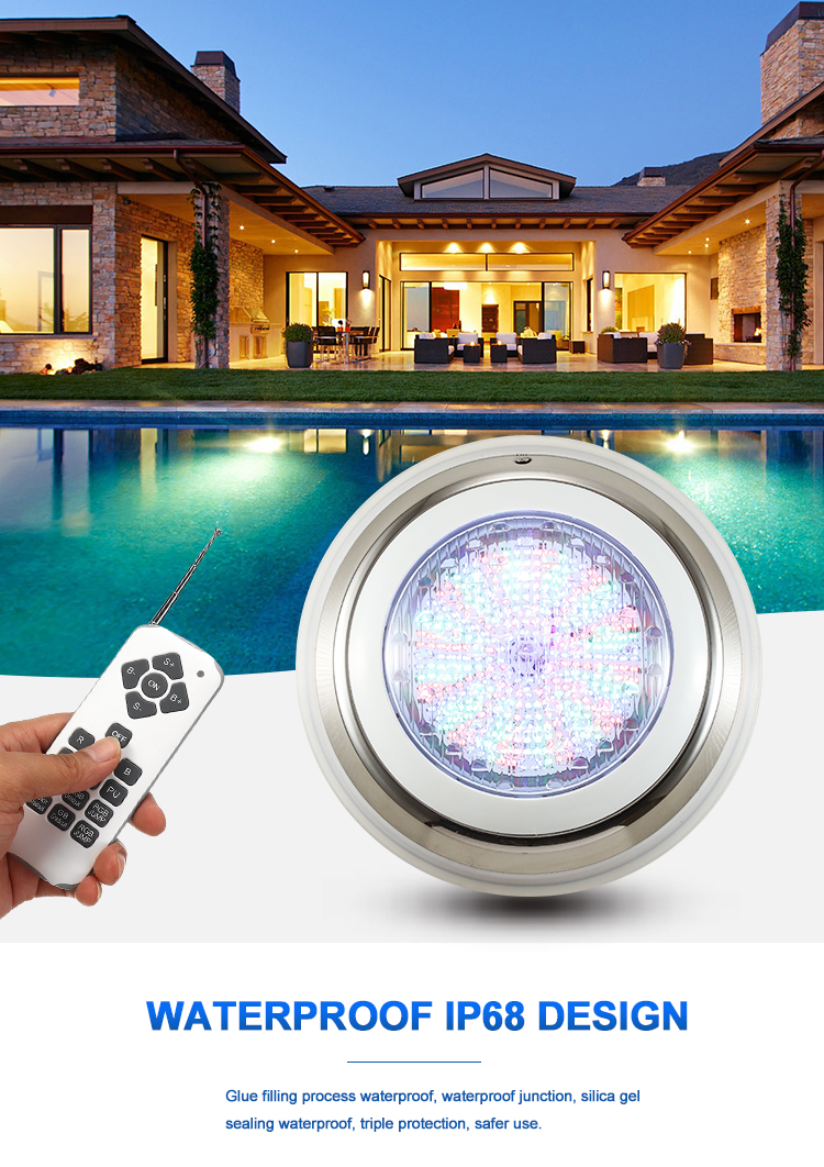 Ip68 12V Stainless Steel Wall-mounted Pool Lights 6W Rgb Smd2835 Underwater Led Waterproof Swimming Pool Lamp