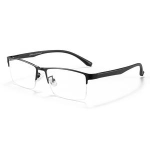 Gafas de Negocios Clásicas Danyang de Aleación con Media Montura Cuadrada para Hombre, Lentes de PC 1606, Puente Nasal Estándar - Product Image 1