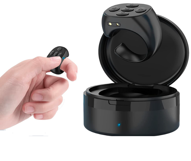 Tiktok Remote Control Scroll Ring Page Turner Fingertip Video Controller Wireless Scrolling Ring