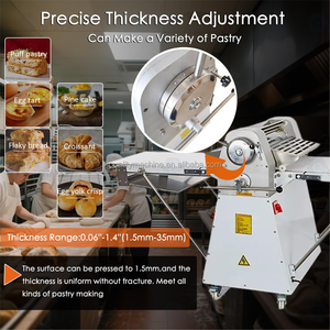 Machine à laminer la pâte commerciale à grande échelle pour la production de pizza, de croissants et de pain dans les boulangeries - Product Image 3