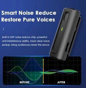 K93 2MIC Mini Microphone Lavalier Sans Fil 2.4GHz Rechargeable Vidéo a <span class=keywords><strong>Micro</strong></span> Karaoké Microphone Sans Fil <span class=keywords><strong>Cravate</strong></span> pour Téléphone - Product Image 6