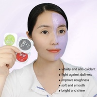 Masker Lumpur Vitamin C Pembersih Mendalam Kemasan Mini Individual Label Pribadi, Perkecil Pori-pori, Penghilang Komedo, OEM