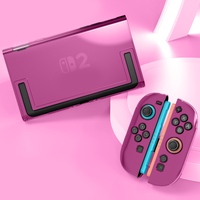 Coque transparente en cristal pour console Nintendo Switch 2, étui souple pour manette Switch 2, coque de protection antichoc