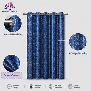 Set di Tre <span class=keywords><strong>Tende</strong></span> con Stampa Floreale Digitale Premium, <span class=keywords><strong>Tende</strong></span> Oscuranti Personalizzabili, Eleganti <span class=keywords><strong>Tende</strong></span> Decorative per la Casa - Product Image 6