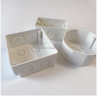 Boîtes de projet électrique 4x4 1-1/2' en PVC, plastique ABS, boîtier de prise électrique, boîtes de distribution électrique