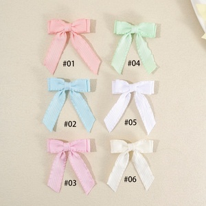 Barrette à cheveux artisanale européenne pour fille, mignonne, avec nœud, pour bébé, fête, <span class=keywords><strong>luxe</strong></span>, ruban, dessin animé, accessoires capillaires - Product Image 3
