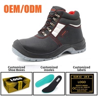 Chaussures de sécurité pour femmes Tiger Master, pour travaux de construction, avec embout en acier, semelle intermédiaire en acier, antistatiques, en cuir noir, antidérapantes, résistantes à l'huile