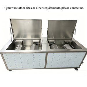 <span class=keywords><strong>Machine</strong></span> de nettoyage ultrasonique à panier rotatif 2 cuves pour petites pièces métalliques et minuscules composants, lavage et dégraissage à <span class=keywords><strong>tambour</strong></span> rotatif ultrasonique - Product Image 2