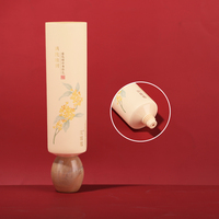 Tube Kosmetik Cetak Warna Penuh Estetika Oriental 100ml dengan Tutup Lipat Kustom untuk Pembersih Wajah dan Losion Bayi