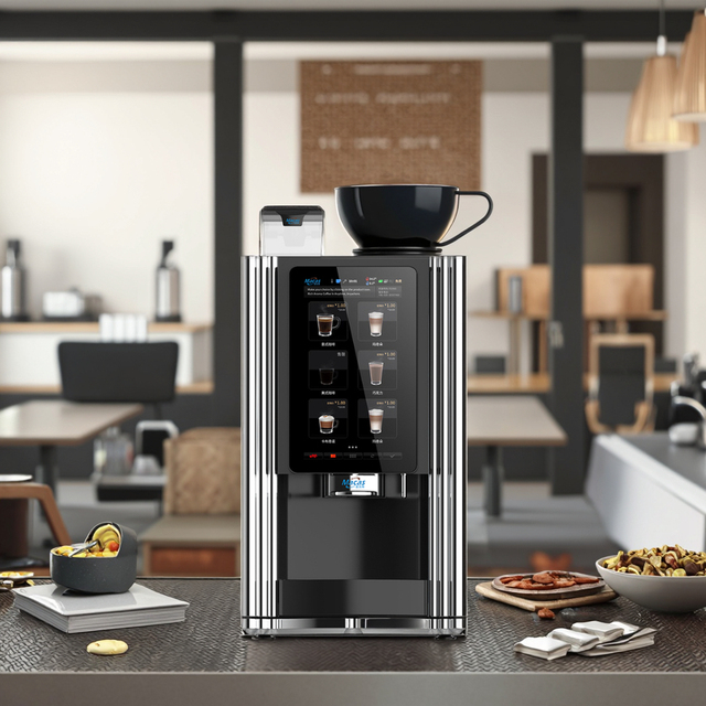 MACAS M-TT-ES-4C IoT Smart 15.6-Inch Touch Screen Espresso Coffee Maker 220V 2000W CE Certified Commercial Grade Programmable 9