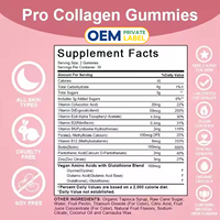Gummies de Collagène Marin Herborigen pour l'Éclat de la Peau et Anti-Âge 5000mg – Complément de Collagène Sans Sucre pour la Santé des Cheveux, des Ongles et de la Peau
