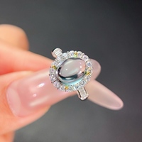 Factory Wholesale Custom 925 Sterling Silver Oval Cut Natural Topaz Luxury Unisex Ring Gift Party Wedding Anniversary OEM ODM