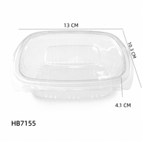 Boîte alimentaire en plastique transparente réutilisable pour fruits et légumes (laitue, tomate, myrtille, fraise)