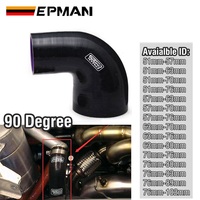 Tuyau réducteur en silicone EPMAN à coude de 90 degrés, tuyau de radiateur 4 plis, tube d'intercooler, tuyaux d'admission d'air, fabrication sur mesure, logo couleur