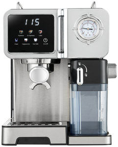 Machine à café <span class=keywords><strong>italienne</strong></span> en acier inoxydable pour latte et cappuccino avec réservoir d'eau de <span class=keywords><strong>1</strong></span>,6 L pour usage domestique - Product Image 2