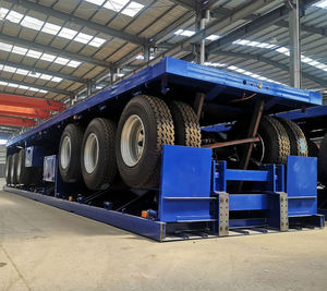 Remolque de Camión Semirremolque de Plataforma Baja de 60 Toneladas, 40 Toneladas, 3 Ejes, 40 pies, 45 pies, para Contenedores, en Venta a Bajo Precio - Product Image 3