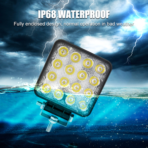 Rcj 48W <span class=keywords><strong>LED</strong></span> Làm Việc Ánh Sáng 12V/24V Chùm Tại Chỗ Cho Offroad 6500K Nhiệt Độ Màu Điều Kiện Mới Cho Xe Tải SUV Phụ Kiện Xe Hơi - Product Image 5