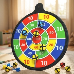 Kids Safe <b>Dart</b> Board Children's <b>Dart</b> Game Safety Lightweight OEM 6 <b>Darts</b> 6 Sticky Balls - Product Image 1