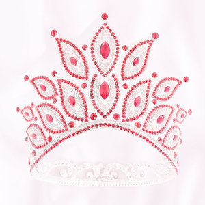 Factory Free Custom 6 Inches Full Round Silver Princess Queen Pageant Crowns Adjustable Gold Winner Miss World Crown and <strong>Tiara</strong>