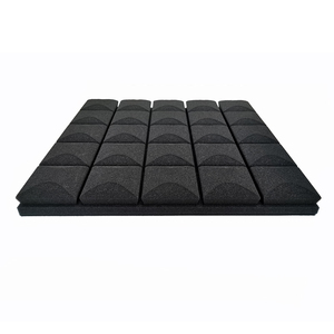 O quadrado high-density 5*5 square a espuma acústica para a redução deabsorção do ruído do teto da parede da sala da música - Product Image 1