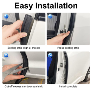 Burlete de Goma Personalizado de Extrusión Tricompuesta en Forma de U para Borde de Puerta de Coche y Sello de Gabinete EPDM - Product Image 6