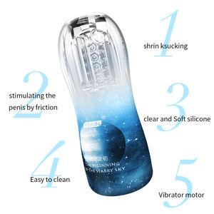 Transparante Penis Massage Cup Mannelijke Japanse Masturbator Crystal Penis Training Cup Roterende Klem Clear Simple Saxofoon Speelgoed Voor Man - Product Image 2