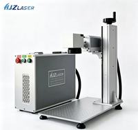 Machine de marquage laser UV CNC haute précision HJZ avec mise au point automatique et refroidissement par eau, compatible DWG/DST pour bouteilles en verre, pierres et plaques signalétiques