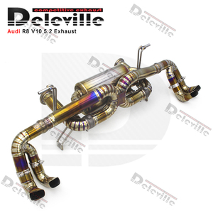 Silenciador de tubo de escape trasero automático para <span class=keywords><strong>Audi</strong></span> <span class=keywords><strong>R8</strong></span> V10 5.2L 2017-2019 válvula de escape Catback <span class=keywords><strong>RC</strong></span> silenciador de aleación de titanio Escape - Product Image 3