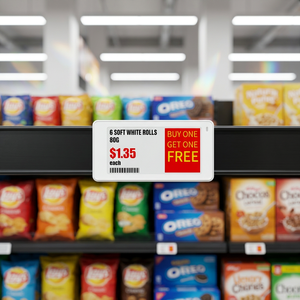 Étiquette de rayon électronique intelligente 2,4 G pour l'affichage des prix en magasin de proximité - Product Image 1