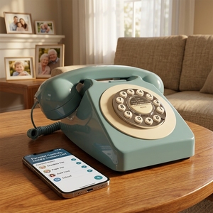 Teléfono de Juguete Vintage SIP con Correo de Voz para Niños, con Teclado Numérico para Configurar el Número Familiar y Lista Blanca - Product Image 2