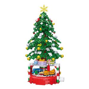 515 pièces Micro blocs de construction bricolage blocs éducatifs arbre de Noël avec <span class=keywords><strong>train</strong></span> ensemble meilleur cadeau pour garçons et filles - Product Image 1