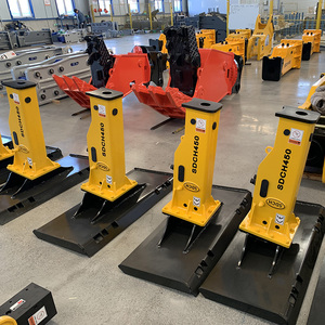 החלקה straid מטעין תיבת מצורף סוג הידראולי פטיש מפסק עבור שבירת בטון - Product Image 2